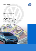 VW - SSP 520 The Golf 2013 Body and Occupant Protection
